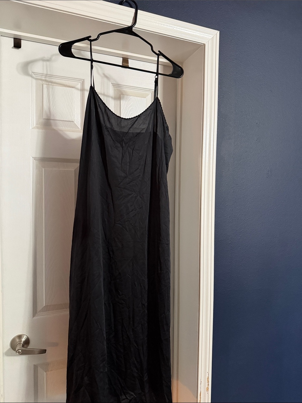 Vintage Vanity Fair black slip dress